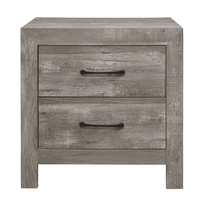 Streamdale Rustic Gray 2-Drawer Nightstand image number 0