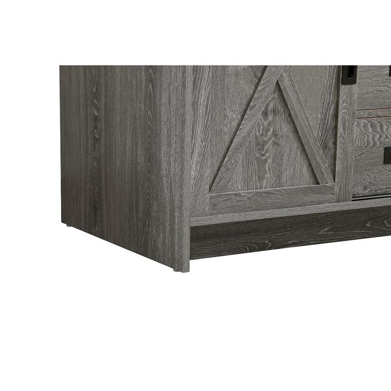Elegant Kitchen and Bath Austin 42 Inch Single Bathroom Vanity In Rustic Grey