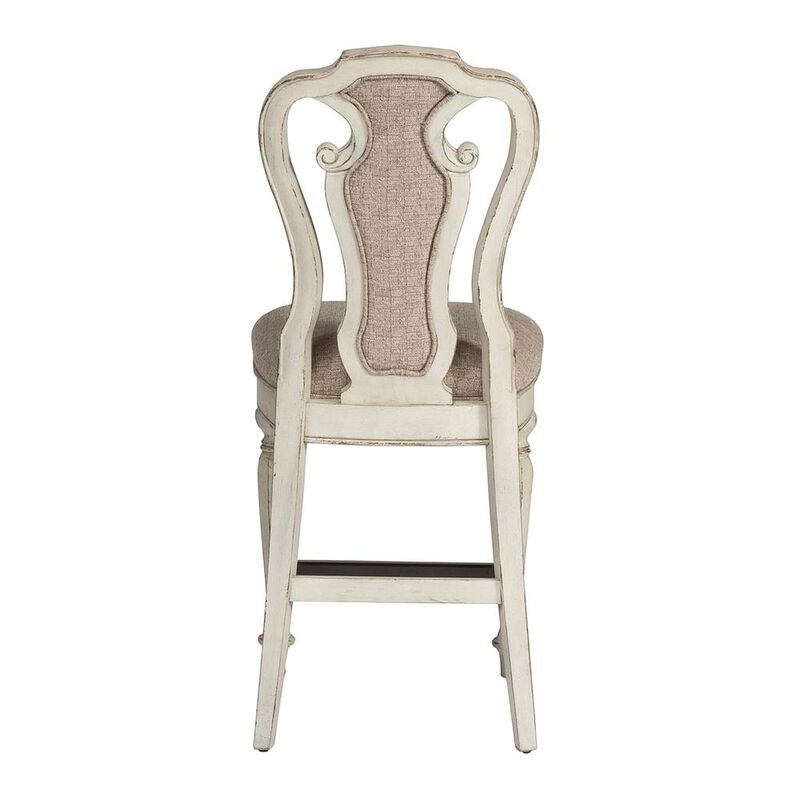 Liberty Furniture Magnolia Manor Counter Height Chair (RTA) in Antique White image number 2