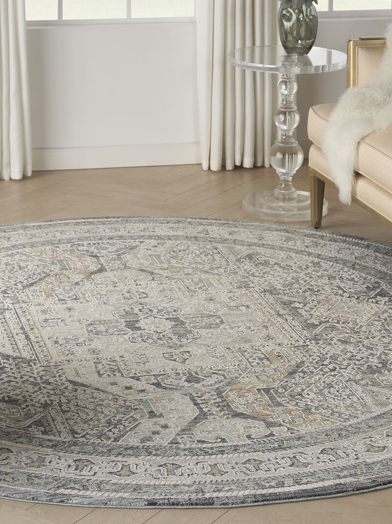 Lynx LNX01 Ivory/Charcoal 5'3" x 7'10" Rug