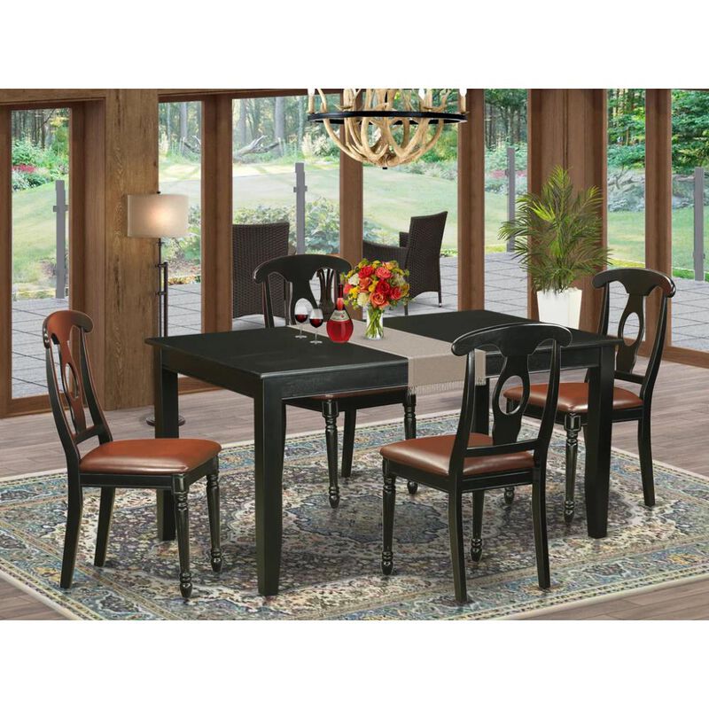 5 Pc Table and Chairs set for 4-Table and 4 Dining Chairs