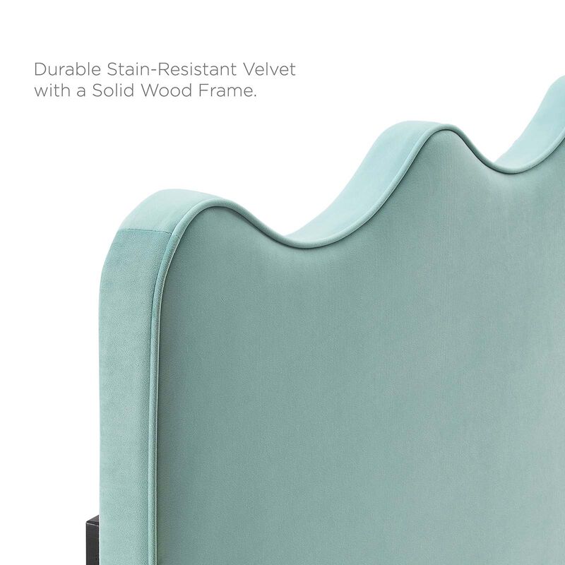 Athena Performance Velvet Twin Headboard image number 3
