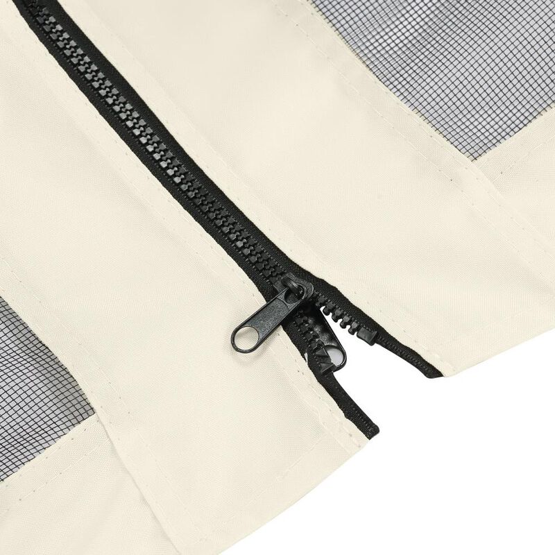 Hivvago 12x12 Gazebo Mesh Sidewall Replacement with Zipper image number 6