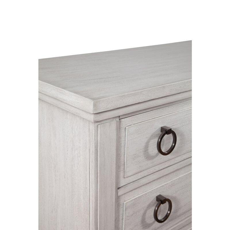 American Woodcrafters Salter Path Dresser - White Grain