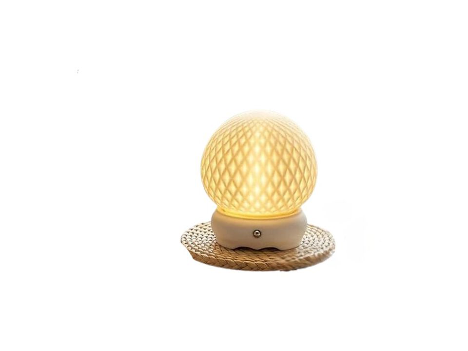 Rechargeable Dimmable Touch Control Ceramic Desk Lamp For Living Room Bedroom