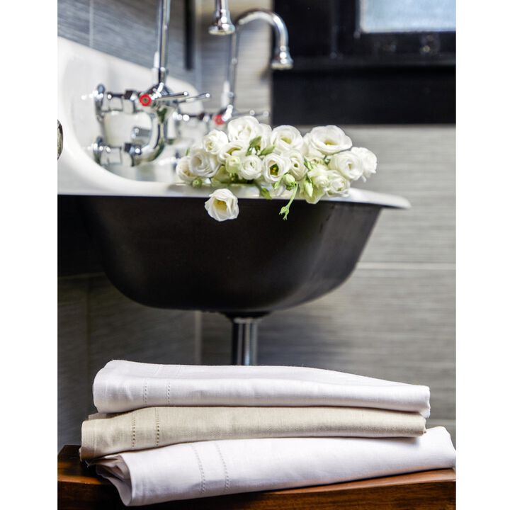 Solino Home 100% Pure Linen Hand Towels 14 x 24 Inch Set of 3 - Bath