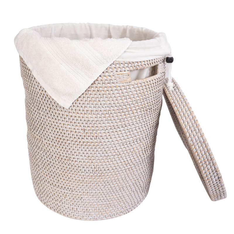 Round Hamper with Lid image number 1