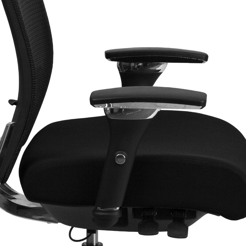 HERCULES Series 24/7 Intensive Use 300 lb. Rated Mesh Multifunction Ergonomic Office Chair with Seat Slider image number 8