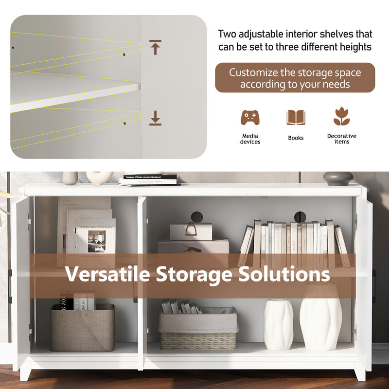 Merax Modern Entertainment Center Media Console Cabinet