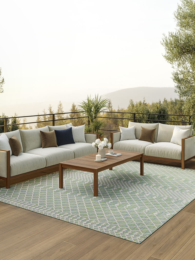 Positano POS02 Blue/Green 6' x 9' Rug