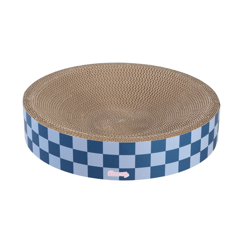 Nelson Modern Cardboard Round Bowl Cat Scratcher with Catnip