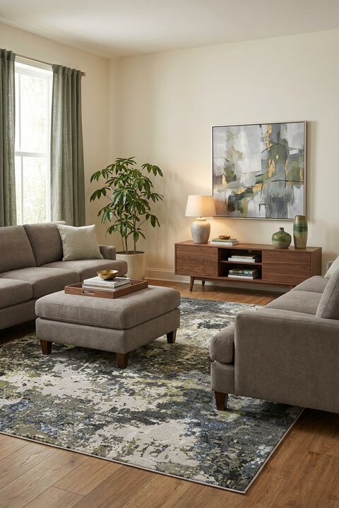 Caravan 502Z Grey 3'3" x 5' Rug
