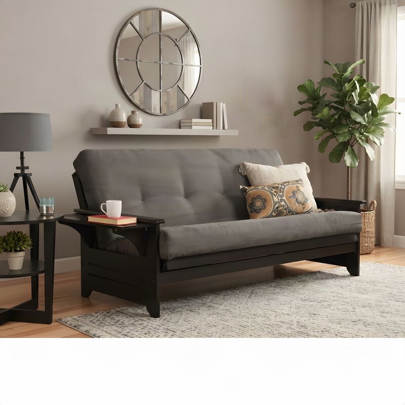 Phoenix Frame-Espresso Finish-Suede Gray Mattress image number 4