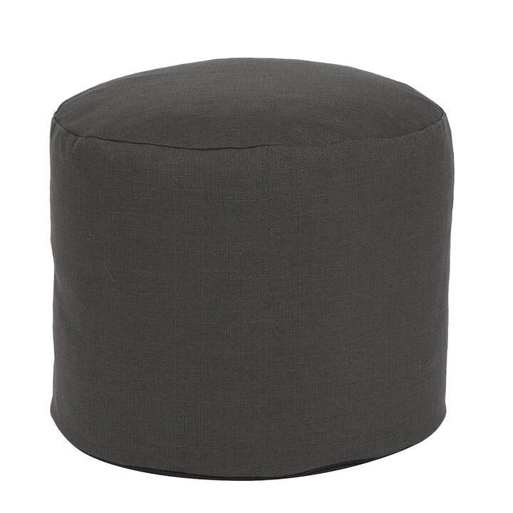 Howard Elliott Tall Pouf Sterling Charcoal