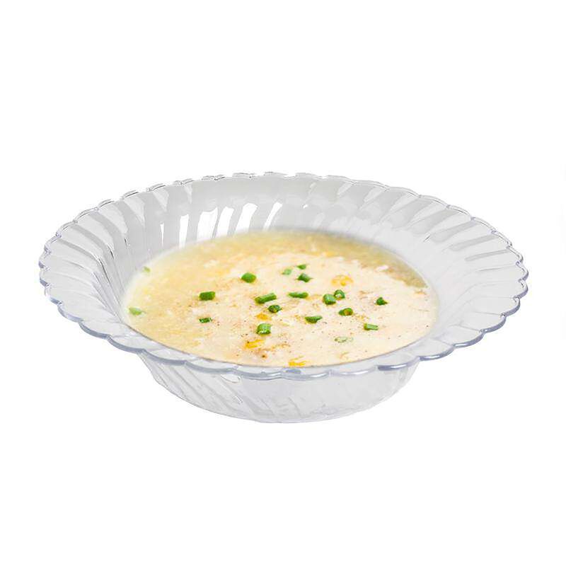 12 oz. Clear Flair Plastic Soup Bowls (90 Bowls) image number 3