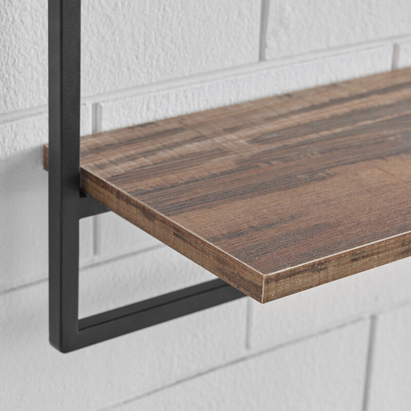 Framed Wall Art 4-Piece Modern Shelf Set with Metal Frame