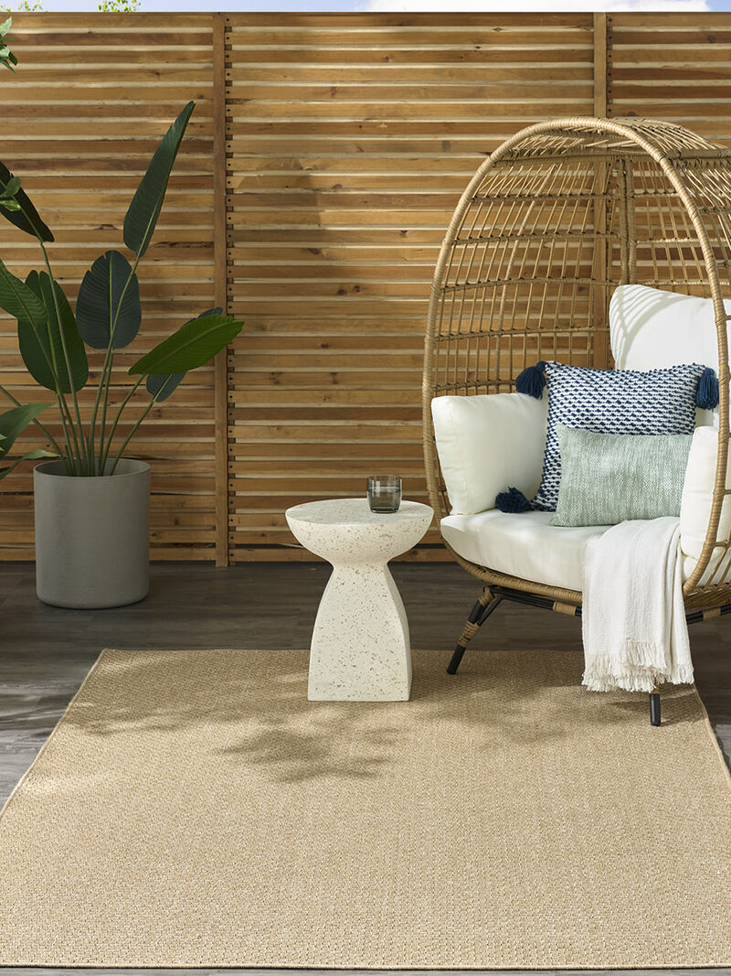 Tulum TLM03 Taupe 5'3" x 7' Rug image number 5