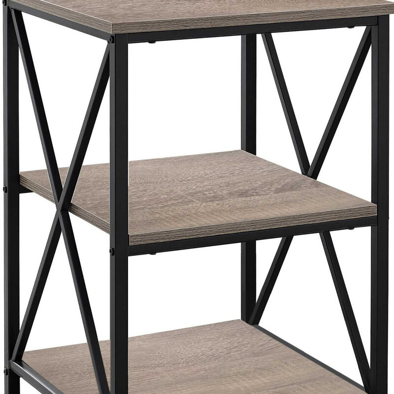 Matte Finish Metal Accent Table &ndash; Rectangular Frame for Stylish Display image number 2