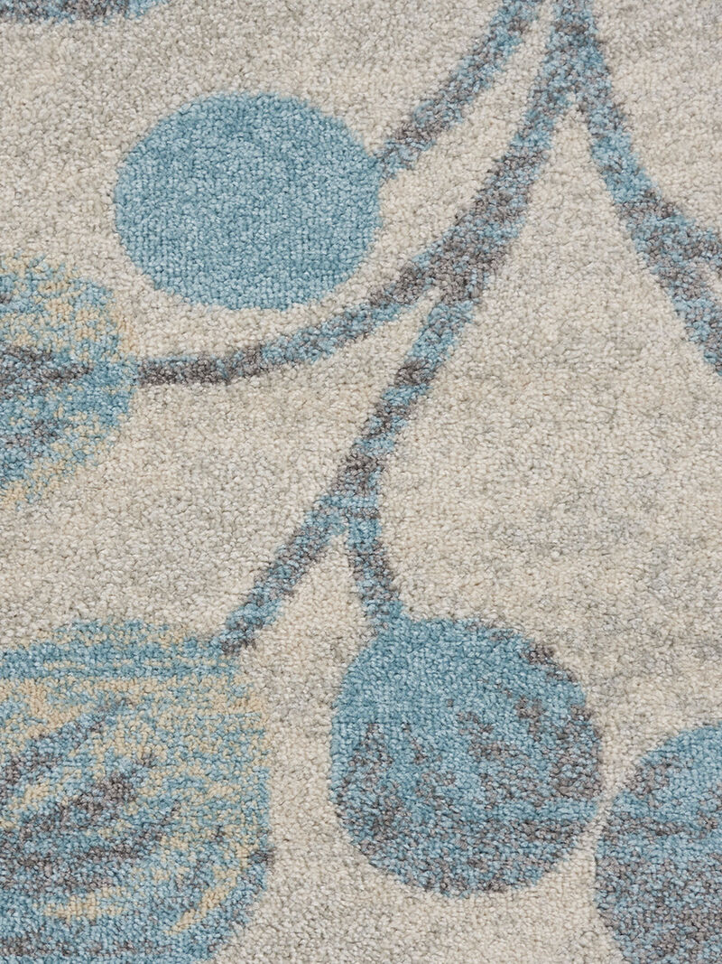 Tranquil TRA03 Ivory/Turquoise 8'10" x 11'10" Rug image number 6
