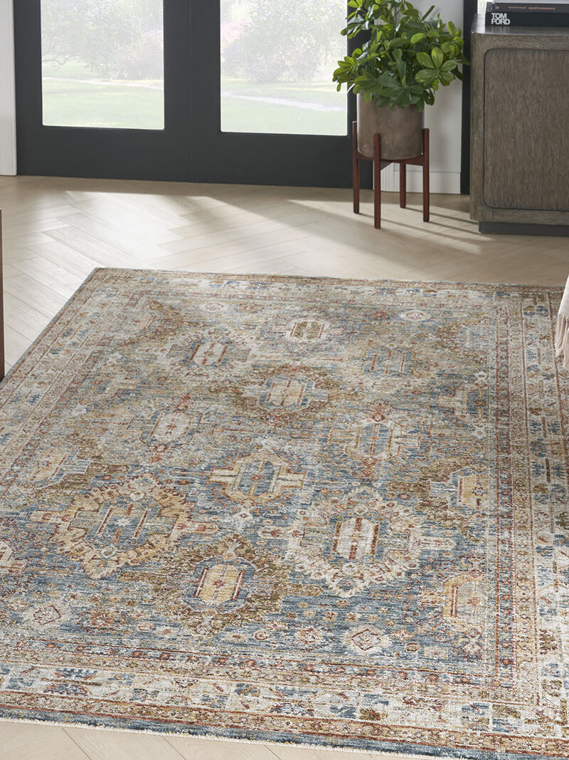 Sahar SHR01 Blue 3'11" x 5'11" Rug