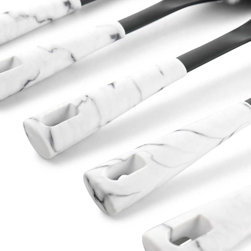 Oster 5 Piece Nylon Kitchen Tool Set in White Marble