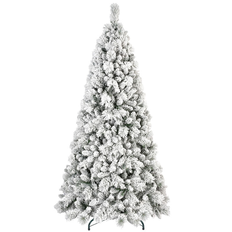 HomeRoots 9' White Full Pine Christmas Tree image number 0