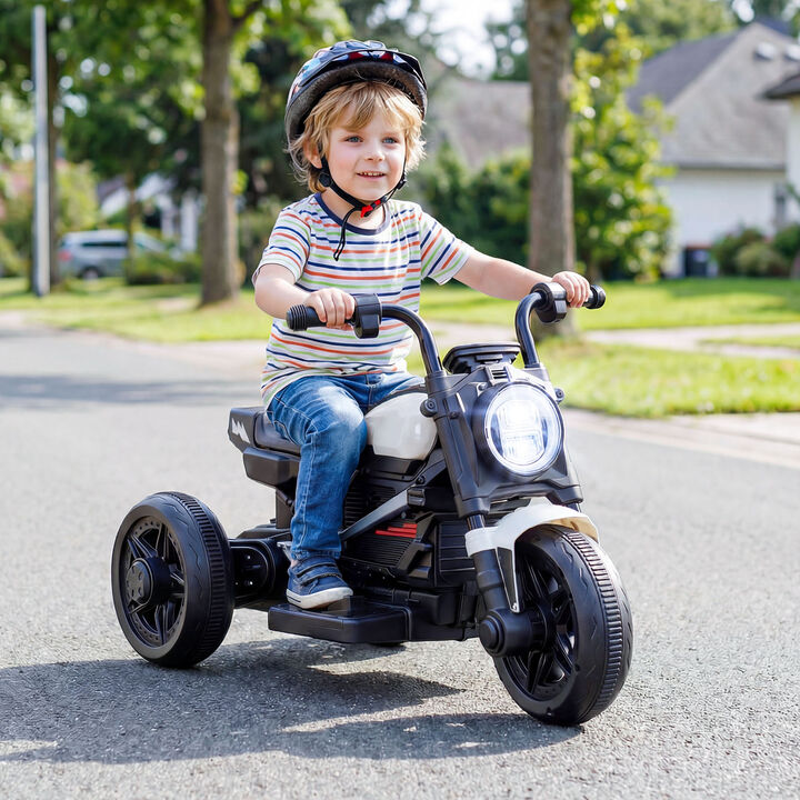 6V Kids Ride On Motorcycle with Music and LED Headlight for Yard and Garden