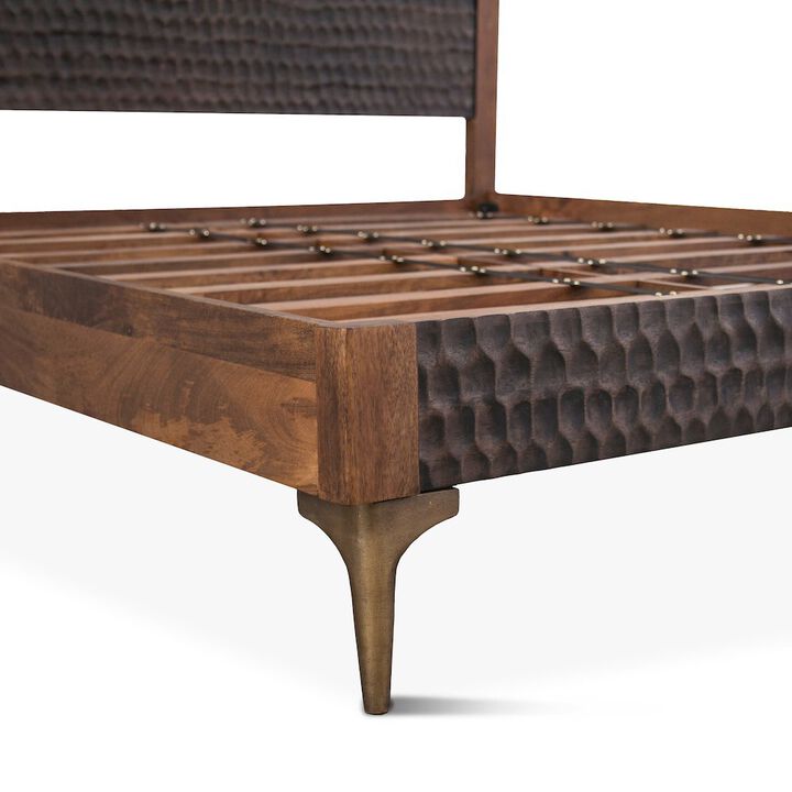 World Interiors Vallarta Two Tone Mango Wood King Bed