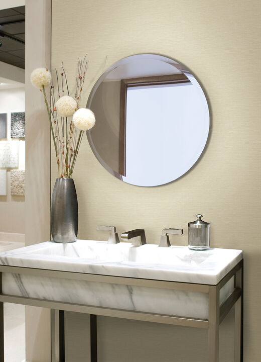 Agave Light Yellow Faux Grasscloth Wallpaper