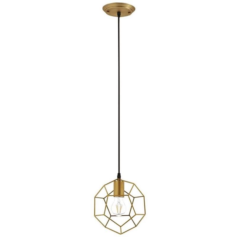 Modway Pique Geometric Rose Gold Stainless Steel Metal Pedant Light Ceiling Lighting Fixture In image number 0
