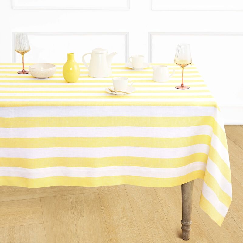 Linen Tablecloth - Cabana Stripe image number 0
