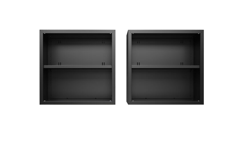 Fortress Dark Gray Floating Garage Cabinets (Set of 2)