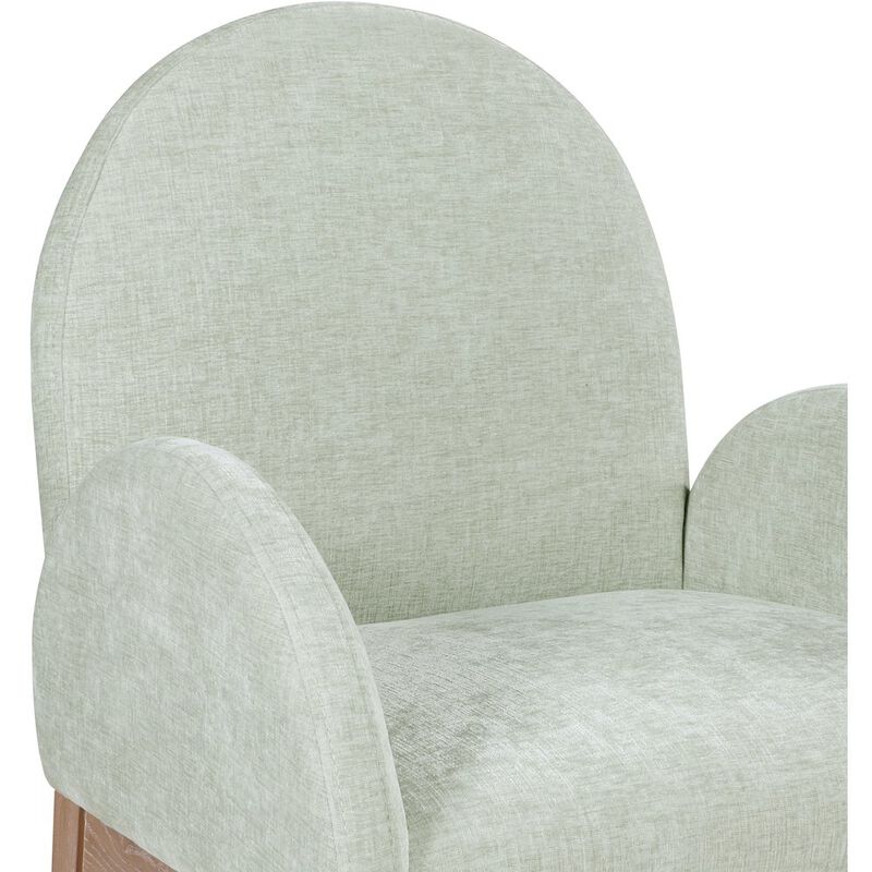 Meridian Furniture Waldorf Mint Chenille Fabric Dining Chair