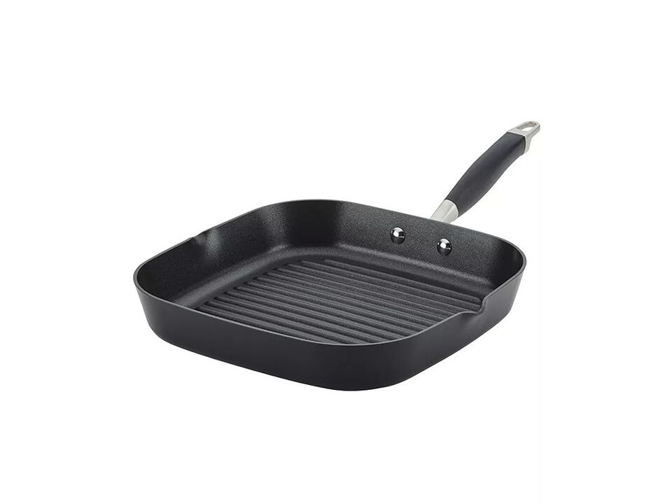Anolon Advanced Home Hard-Anodized 11" Nonstick Deep Square Grill Pan