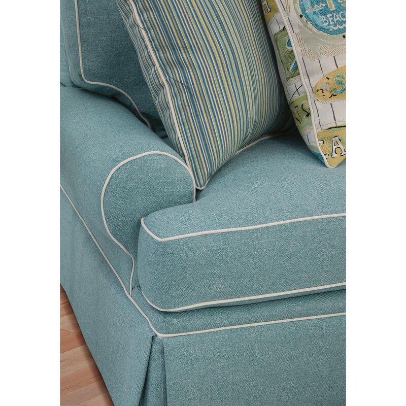 American Furniture Classics Coastal Aqua Series Upholstered Armchairs