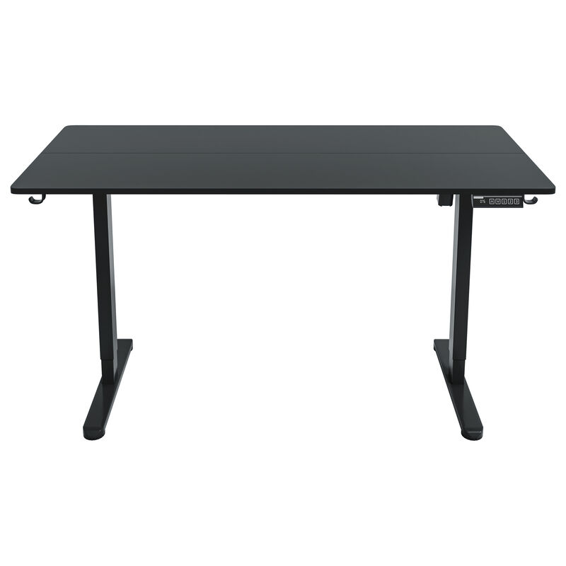HomeRoots Adjustable Black Wood and Steel Standing Desk image number 0