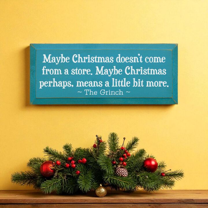 Festive Holiday Quote Wood Sign Christmas Home Wall Decoration