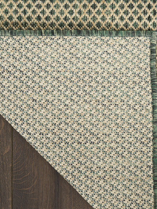 Courtyard COU01 Green 9' x 12' Rug