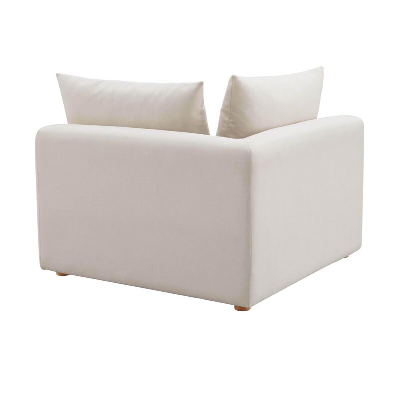 Tov Furniture Hangover Cream Linen Modular Corner Chair image number 6