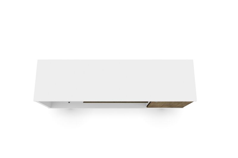 Liberty Medium TV Stand in White and Brown