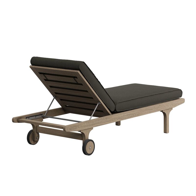 Saratoga Outdoor Patio Teak Chaise Lounge Chair image number 4