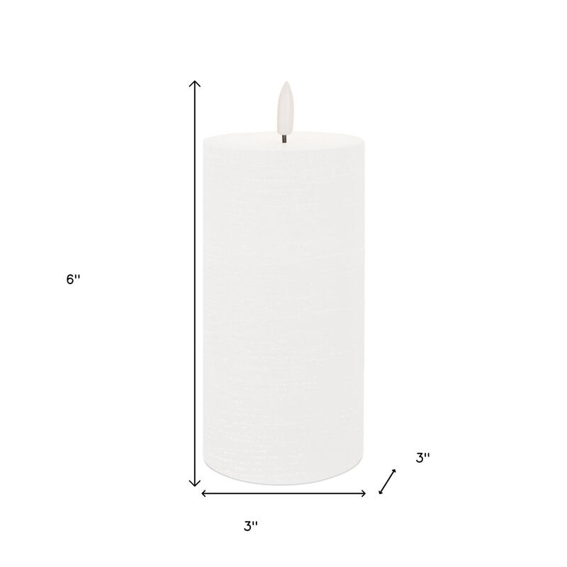 HomeRoots Set of Two Unscented Candle Flameless Pillar Candles image number 5