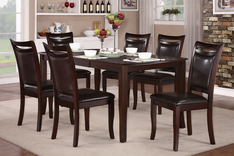 Streamdale Dark Cherry Dining Table with Extension Leaf