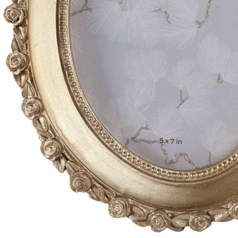 5x7 Oval Photo Frame, Gold image number 4
