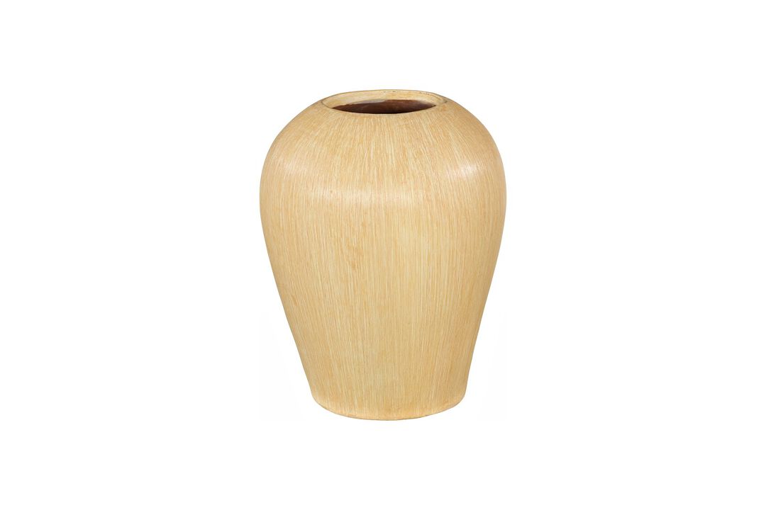 Canary Wash Yellow Bulb Vase