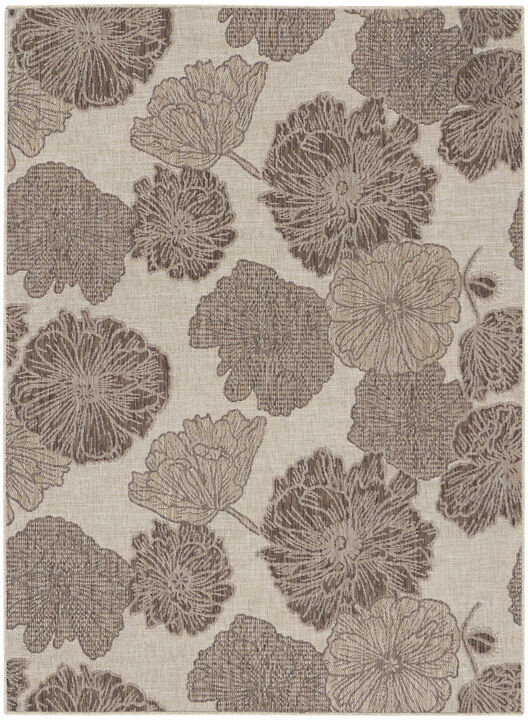 HomeRoots Floral Indoor Outdoor Area Rug