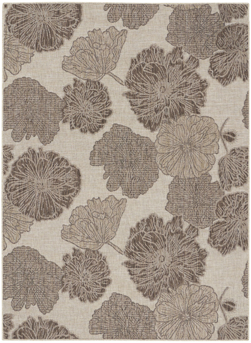 HomeRoots Floral Indoor Outdoor Area Rug image number 0