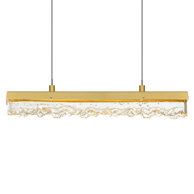 Stagger Integrated LED Brass Chandelier