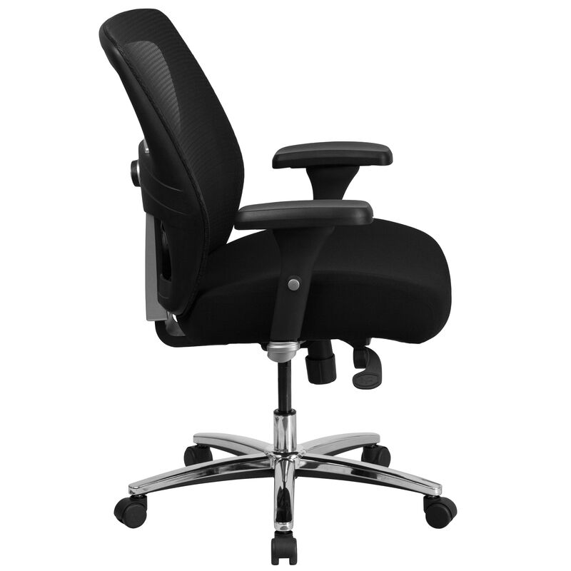 Flash Furniture 500 lb. Rated Black Mesh Executive Office Chair with Ratchet Back image number 9