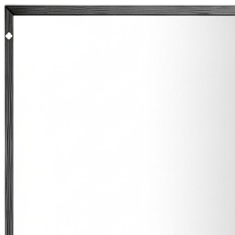 HomeRoots 59" Black Metal Framed Standing Mirror image number 3